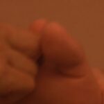 足裏マッサージシーンのドアップ足裏その２